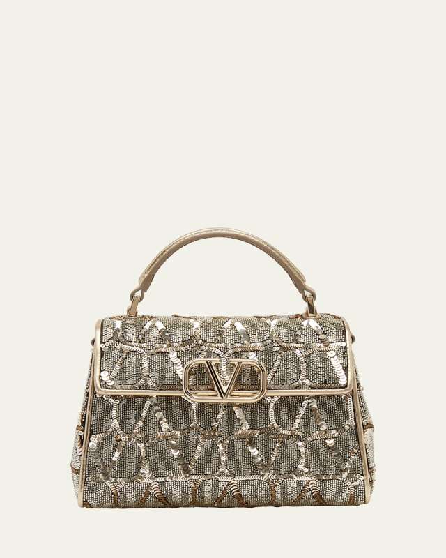 VSLING Iconographe Mini Sequins Top-Handle Bag